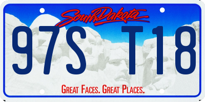 SD license plate 97ST18