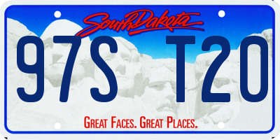 SD license plate 97ST20