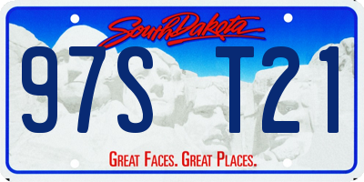 SD license plate 97ST21