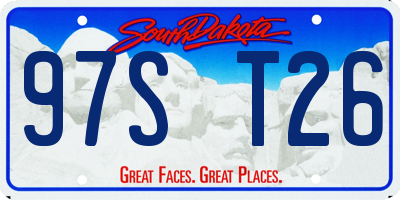 SD license plate 97ST26