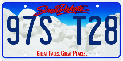 SD license plate 97ST28