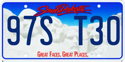 SD license plate 97ST30