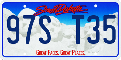 SD license plate 97ST35