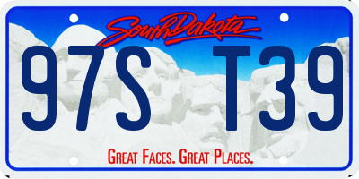 SD license plate 97ST39