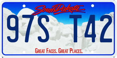 SD license plate 97ST42