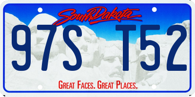 SD license plate 97ST52