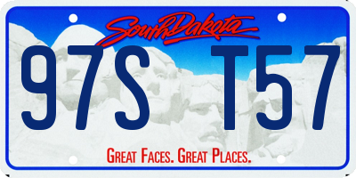 SD license plate 97ST57