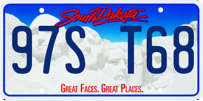 SD license plate 97ST68