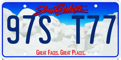 SD license plate 97ST77