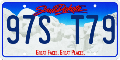 SD license plate 97ST79