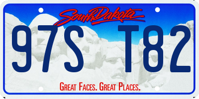 SD license plate 97ST82