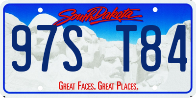 SD license plate 97ST84