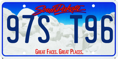 SD license plate 97ST96