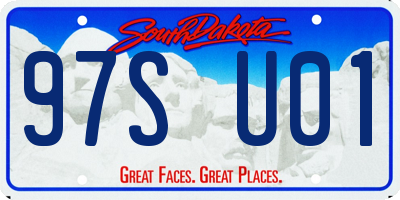 SD license plate 97SU01