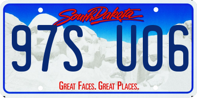 SD license plate 97SU06