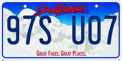 SD license plate 97SU07