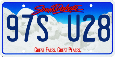 SD license plate 97SU28