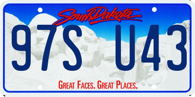 SD license plate 97SU43