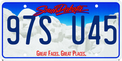 SD license plate 97SU45