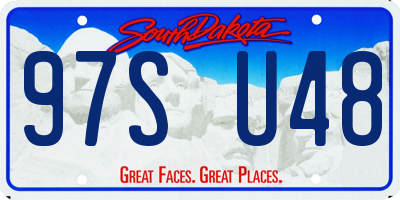 SD license plate 97SU48