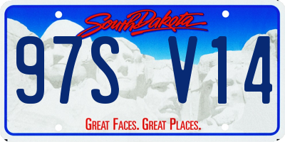 SD license plate 97SV14