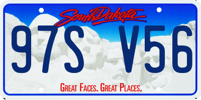 SD license plate 97SV56