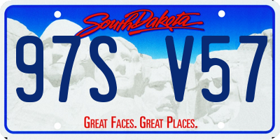 SD license plate 97SV57