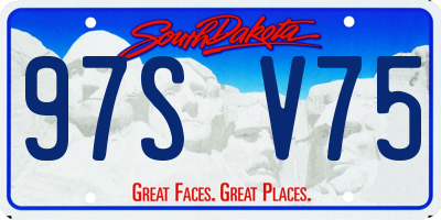 SD license plate 97SV75