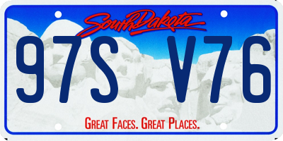 SD license plate 97SV76