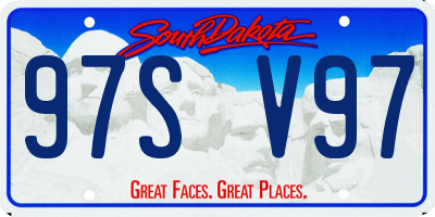 SD license plate 97SV97