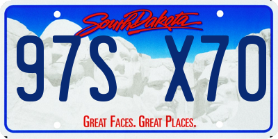 SD license plate 97SX70