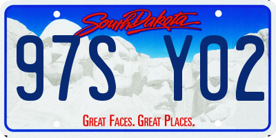 SD license plate 97SY02