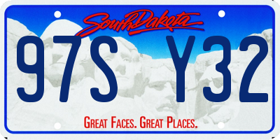 SD license plate 97SY32