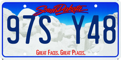 SD license plate 97SY48