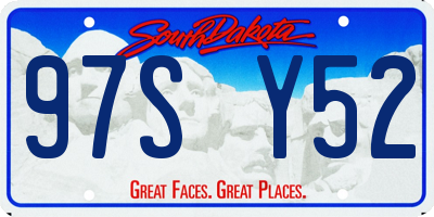 SD license plate 97SY52