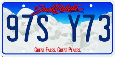 SD license plate 97SY73