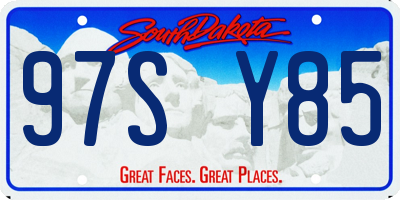 SD license plate 97SY85