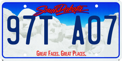 SD license plate 97TA07