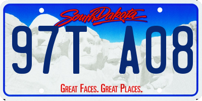 SD license plate 97TA08