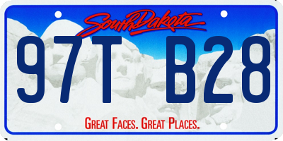 SD license plate 97TB28