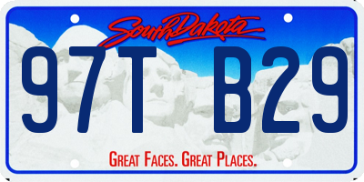 SD license plate 97TB29