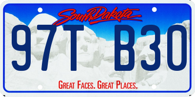 SD license plate 97TB30