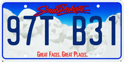 SD license plate 97TB31