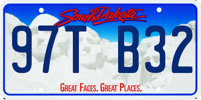 SD license plate 97TB32