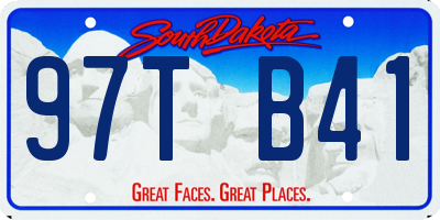 SD license plate 97TB41