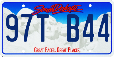 SD license plate 97TB44