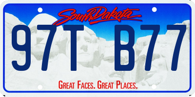 SD license plate 97TB77