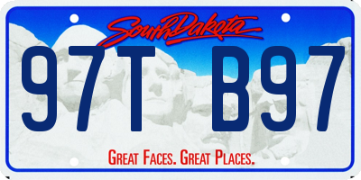 SD license plate 97TB97