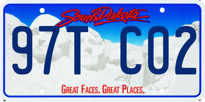 SD license plate 97TC02