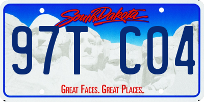 SD license plate 97TC04